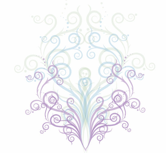 free vector Swirl Floral Ornament Vector Graphic